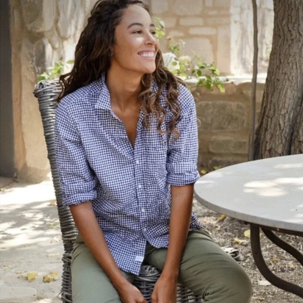 Frank & Eileen Blue Gingham Button Down Shirt